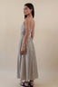 STRIPED STREPLESS DRESS