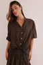 SHORT SLEEVES VOILE SHIRT