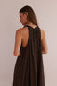V TANK DRESS VOILE