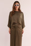 ASYMETRICAL SATIN BLOUSE