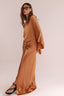 SATIN SKIRT WITH KNOT