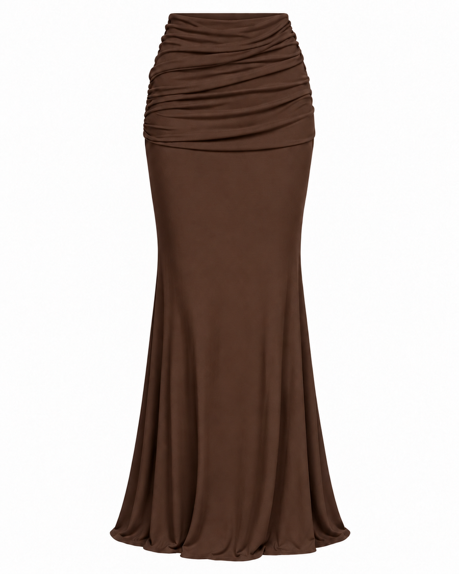 BISOU PLEATED MAXI SKIRT