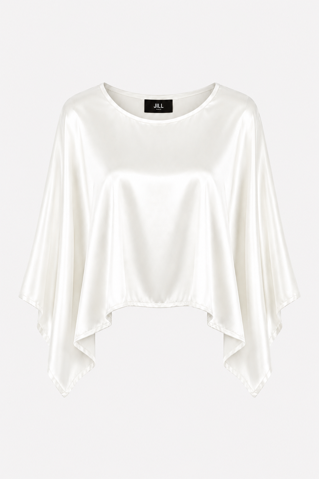 BAT SLEEVES SATIN TOP
