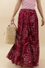 PRINTED COTTON SKIRT