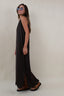 SLEEVELESS SATIN DRESS