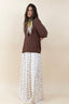 DOT SATIN SKIRT