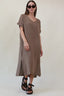 SHORT SLEEVES GAZ DRESS