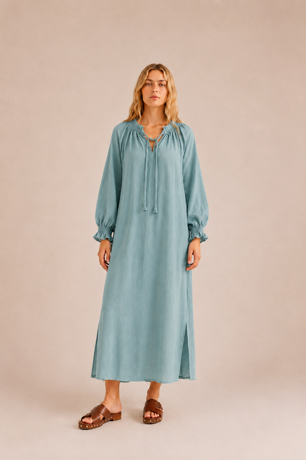 COTTON MAXI DRESS