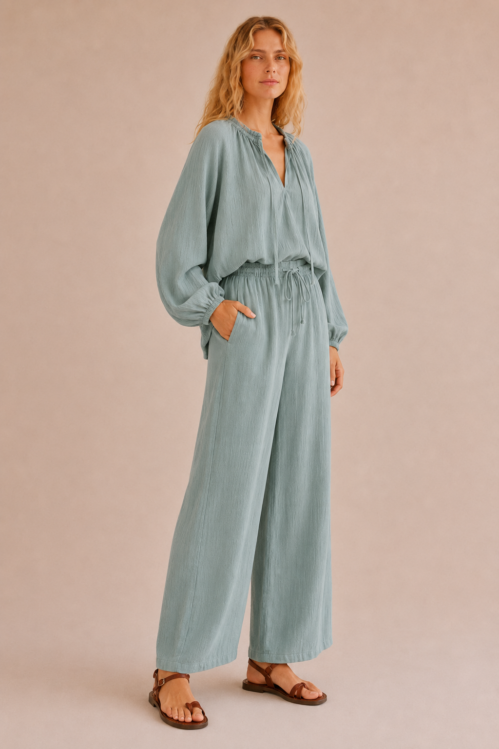 PANTALON EN COTON