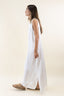 SLEEVELESS SATIN DRESS