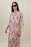 BUTTON DRESS PRINT GLOW