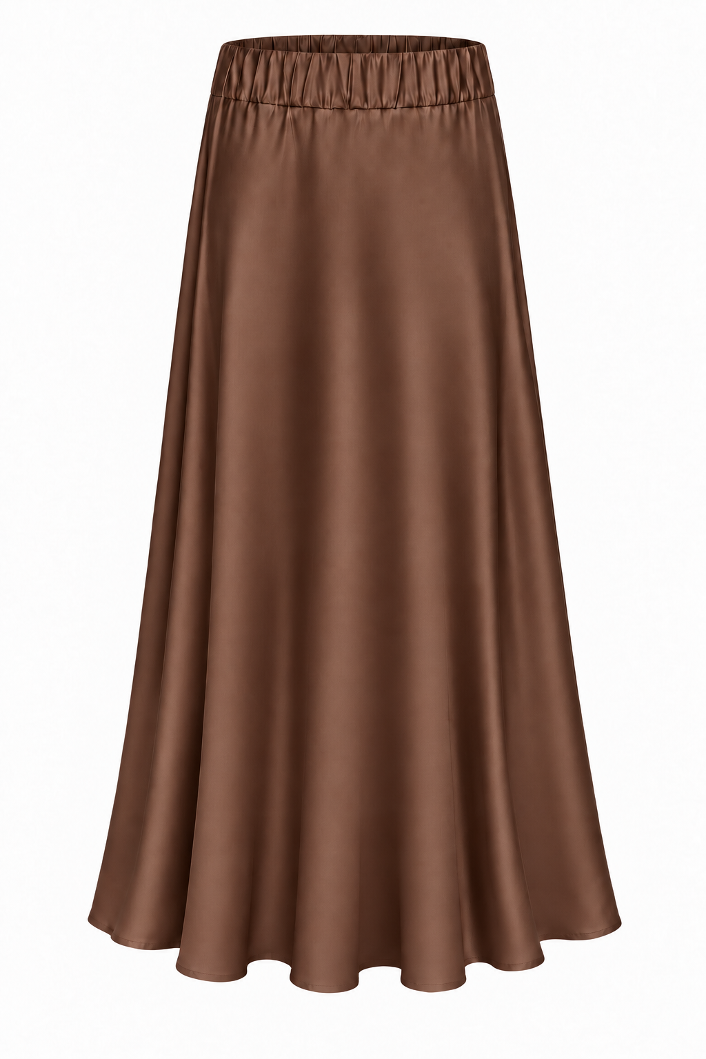 MAXI SATIN SKIRT ELASTIC