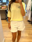Frange White Short