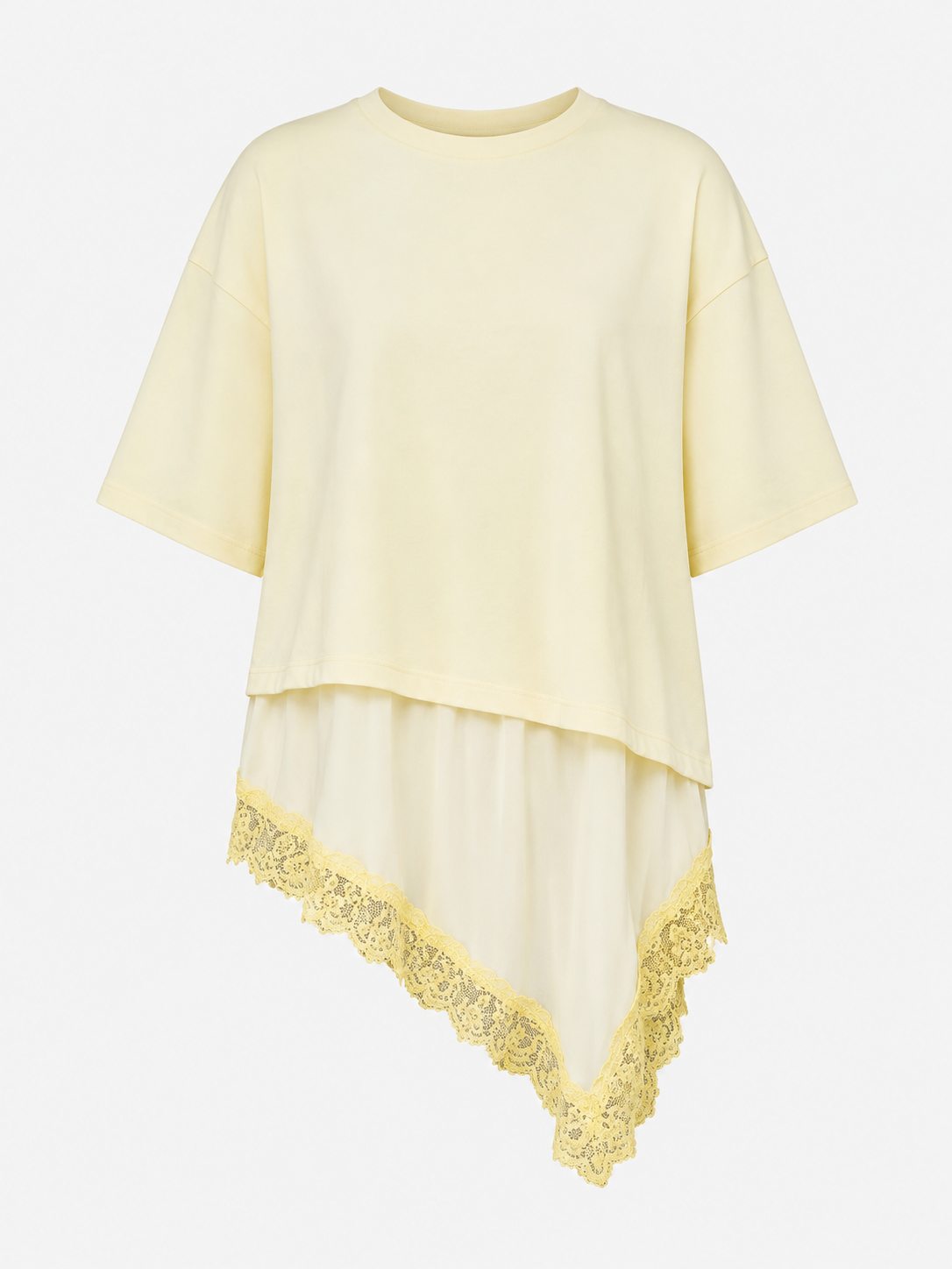 LACE DETAIL TEE SHIRT