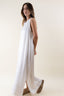 SLEEVELESS SATIN DRESS