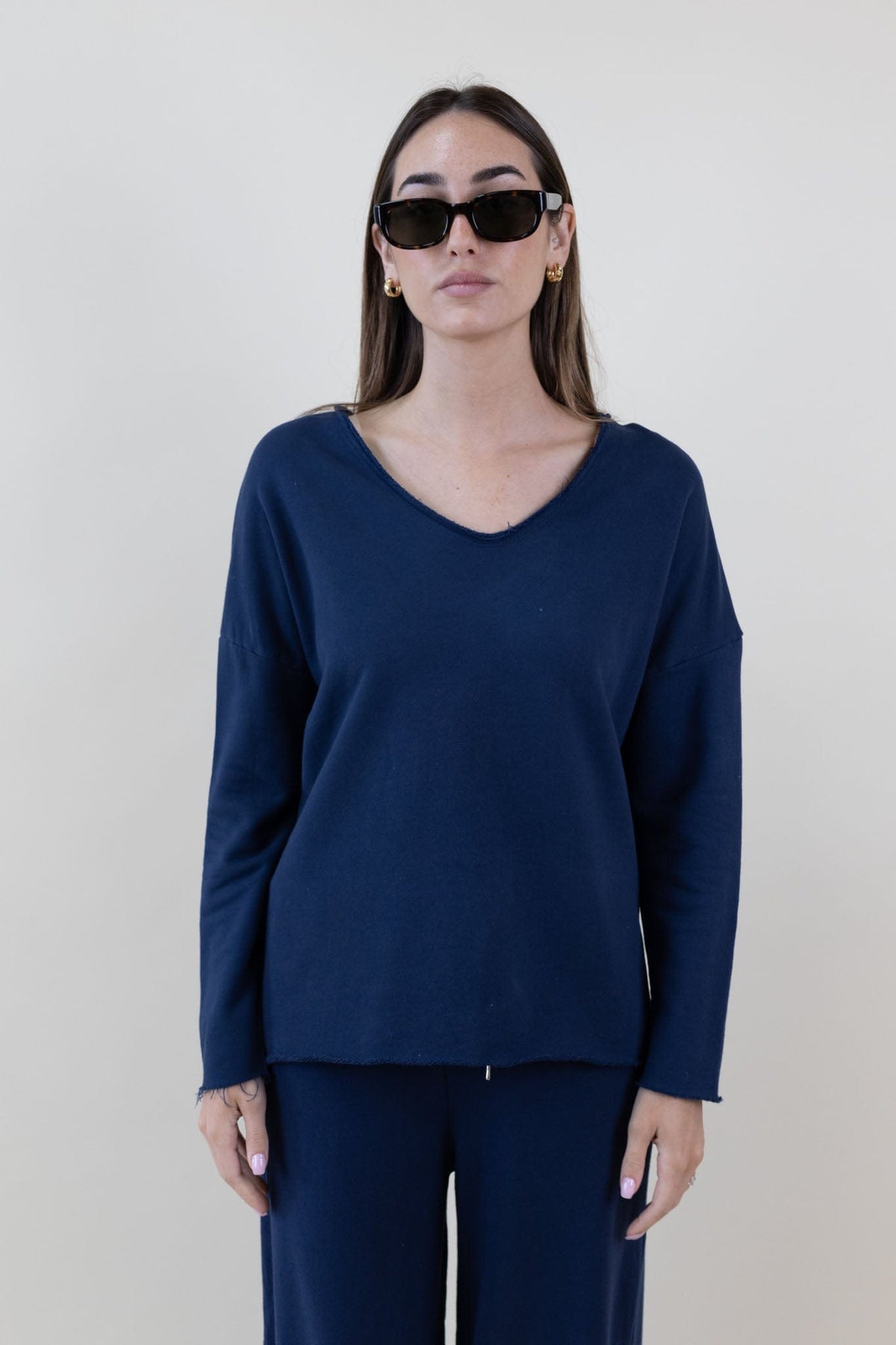 SWEAT COL V