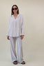 STRIPED LINEN PANTS