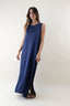 SLEEVELESS SATIN DRESS