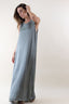 SLEEVELESS SATIN DRESS