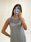 DETAILED SATIN DRESS