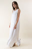 SLEEVELESS SATIN DRESS