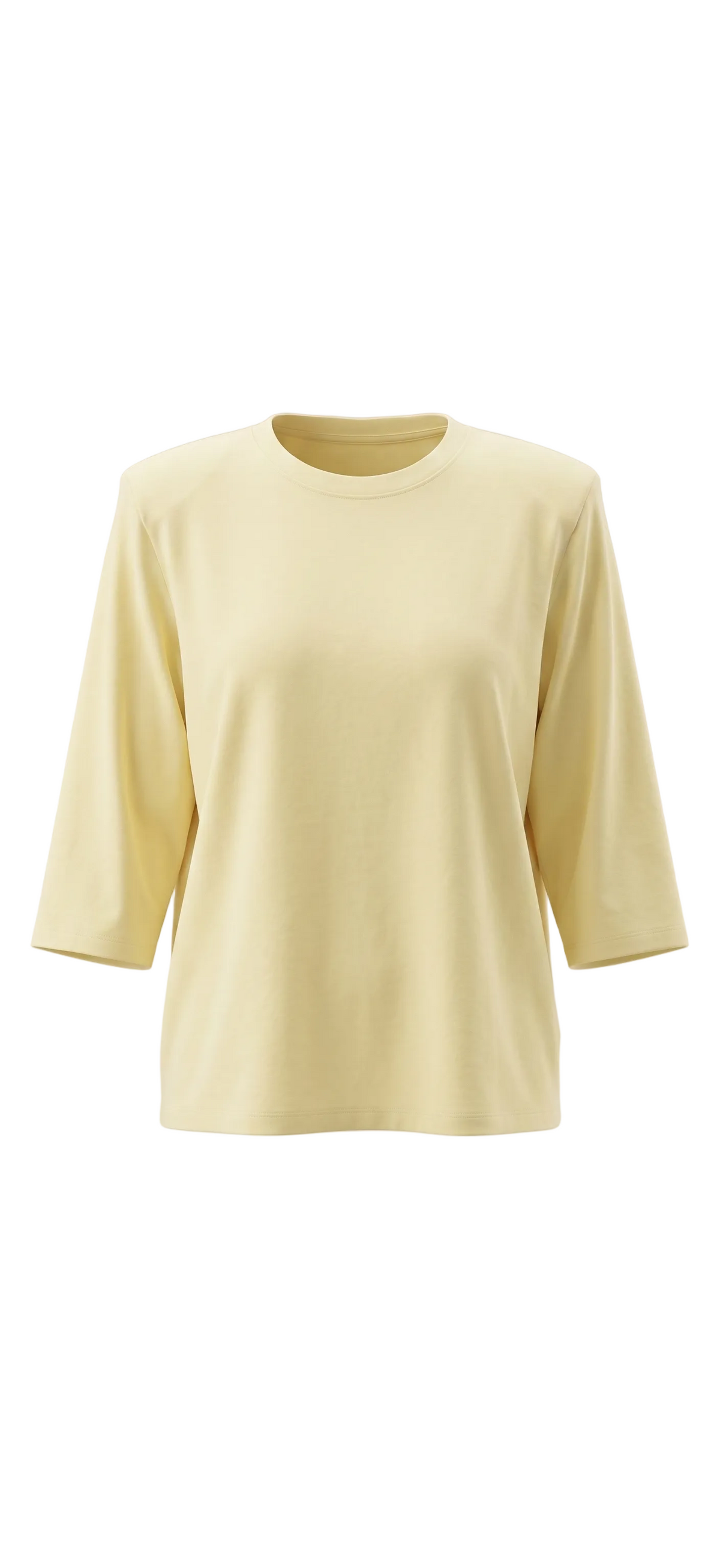 TEE-SHIRT COTON À ÉPAULETTES