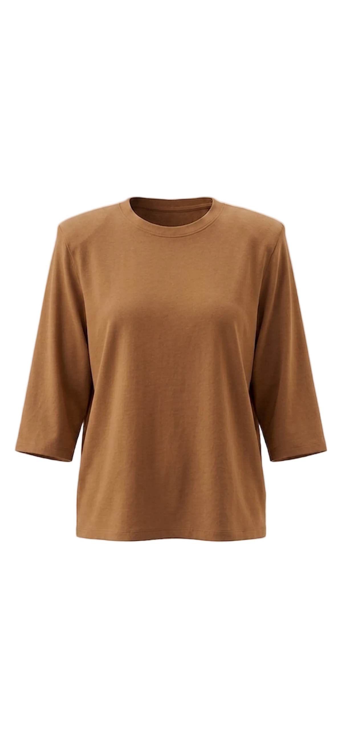 TEE-SHIRT COTON À ÉPAULETTES