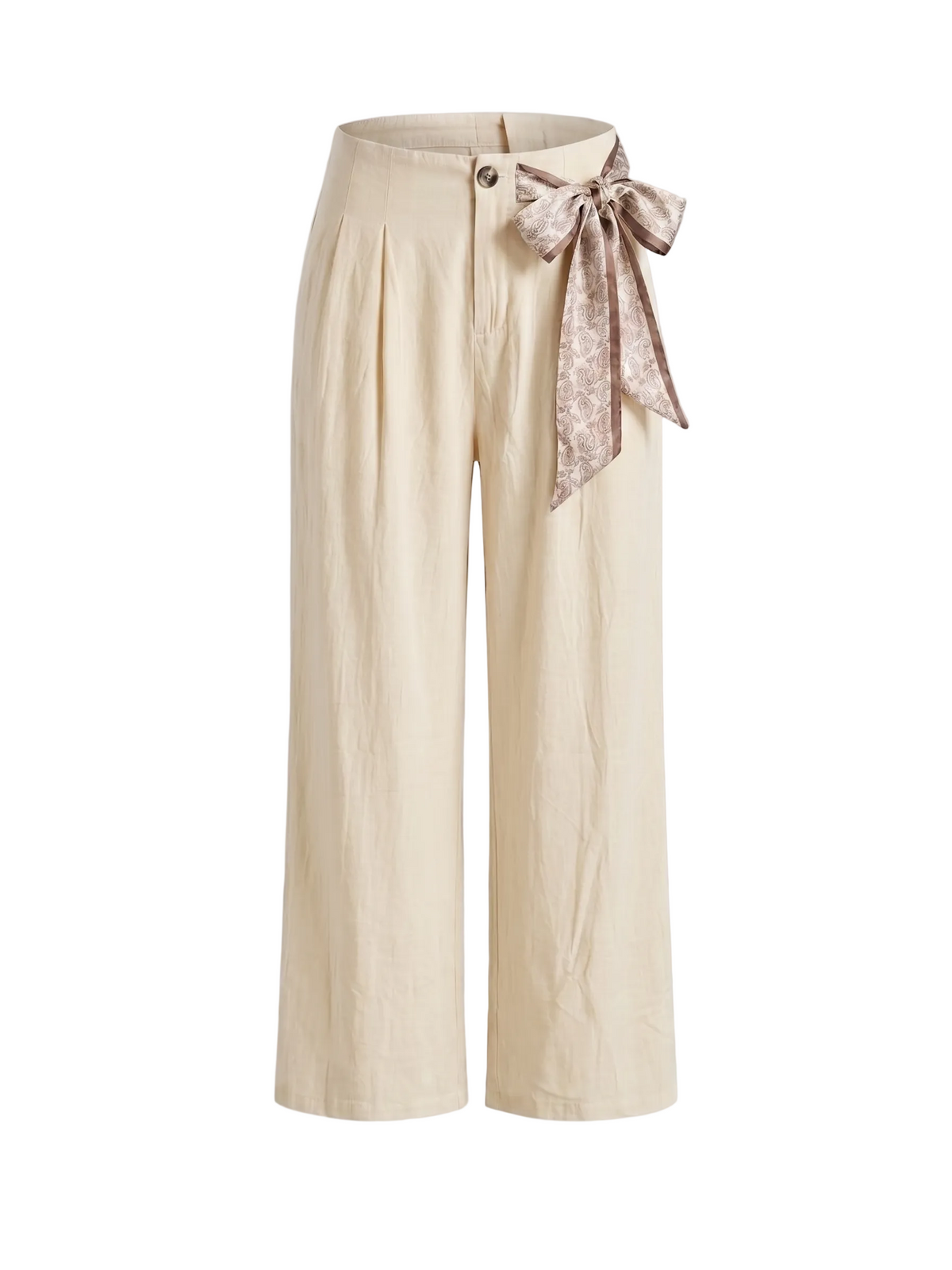 PANTALON CEINTURE FOULARD