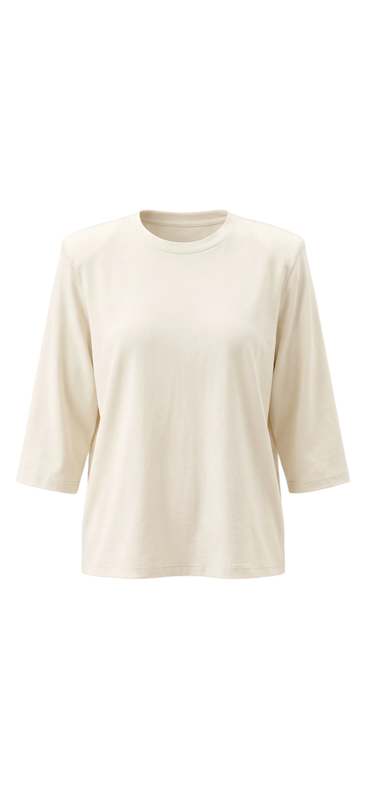 TEE-SHIRT COTON À ÉPAULETTES