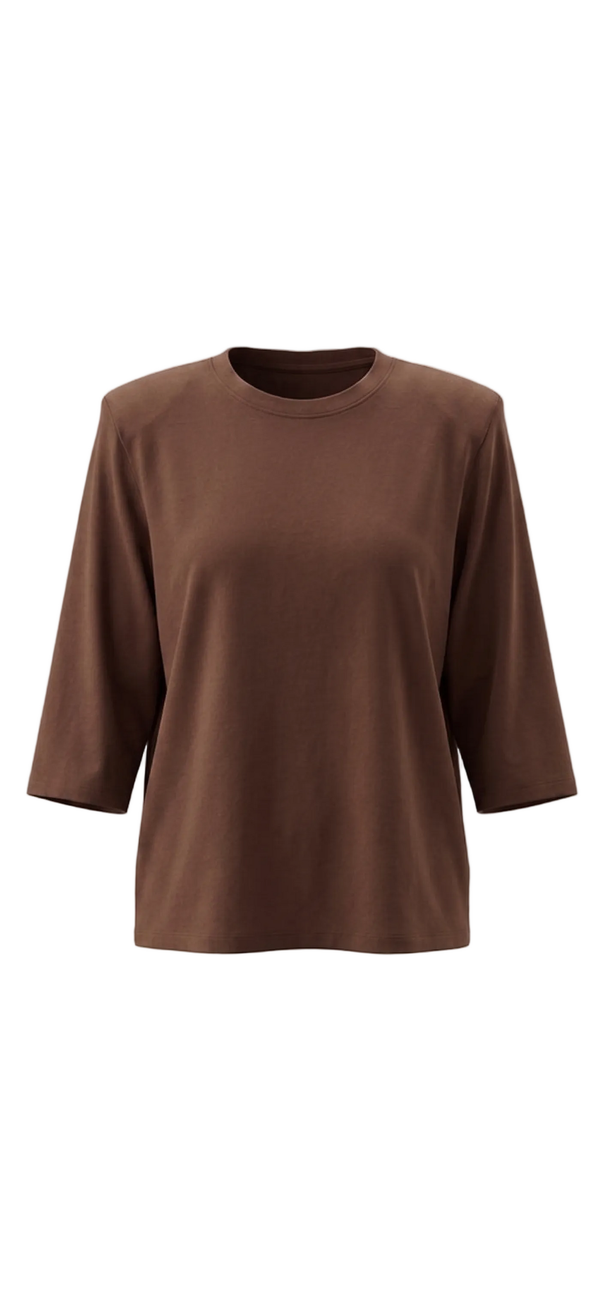 TEE-SHIRT COTON À ÉPAULETTES