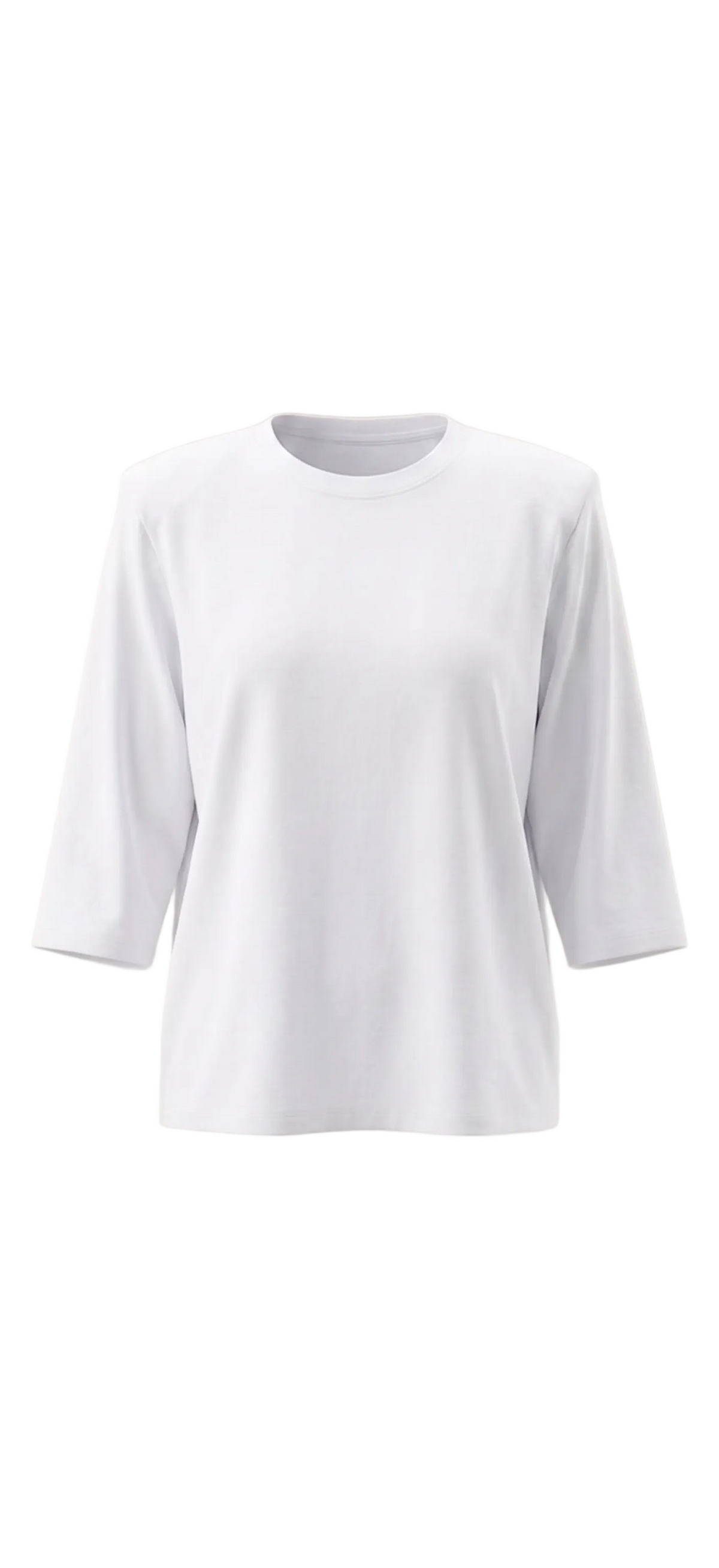 TEE-SHIRT COTON À ÉPAULETTES