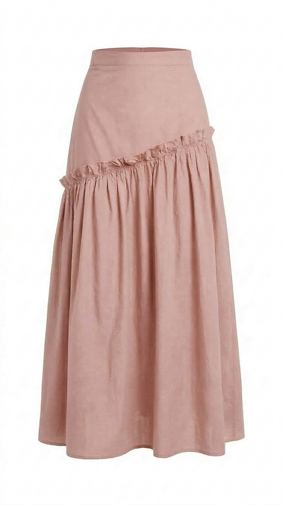 PLAIN DETAIL SKIRT MIDI