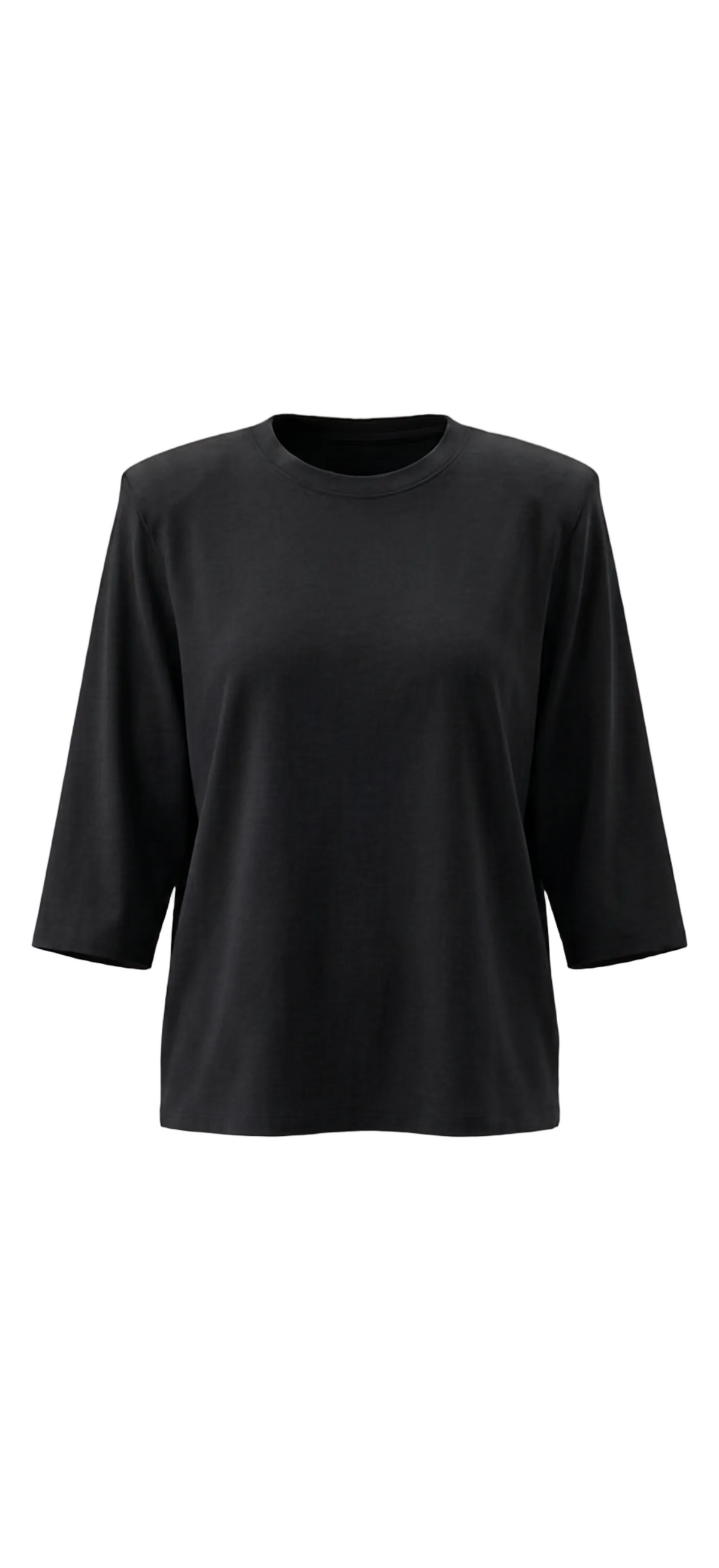 TEE-SHIRT COTON À ÉPAULETTES