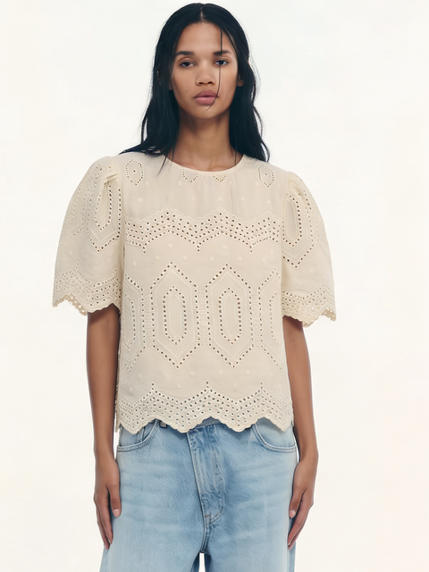 EMBROIDERY SET TOP