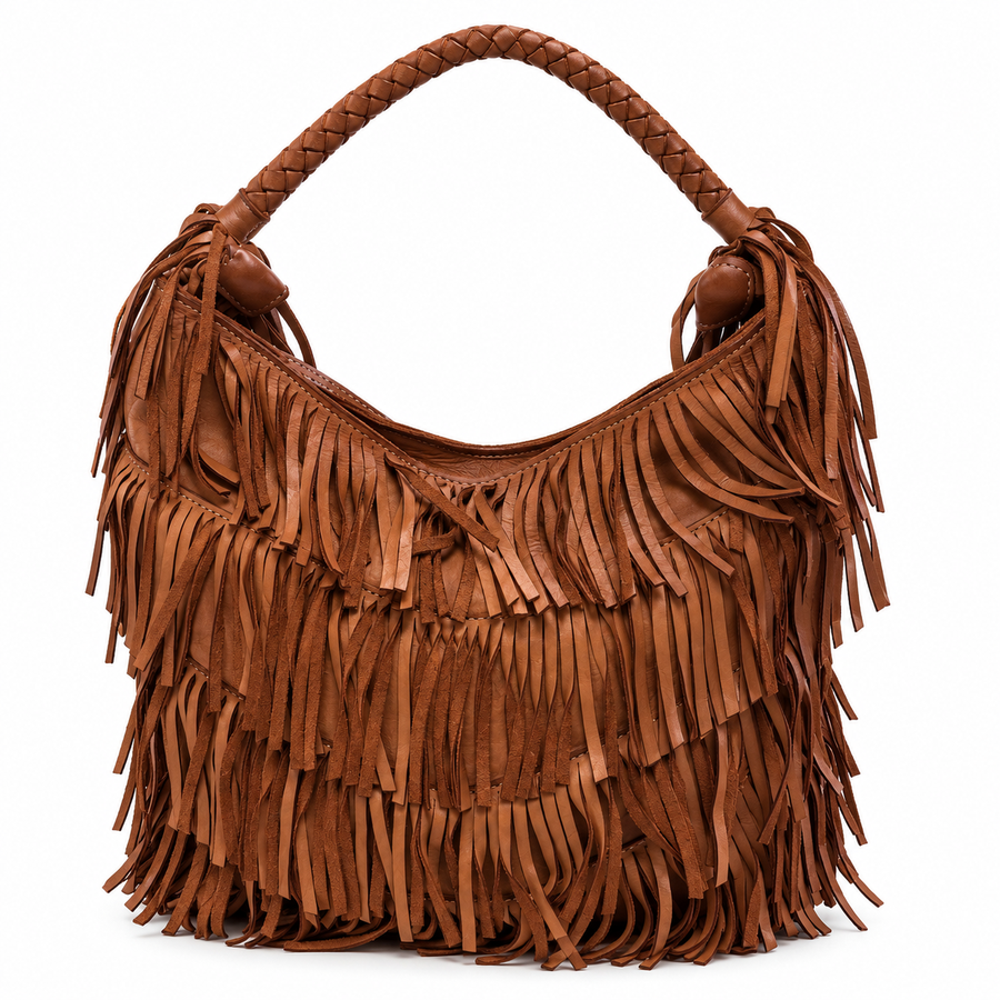 FRINGED SHOULDER BAG