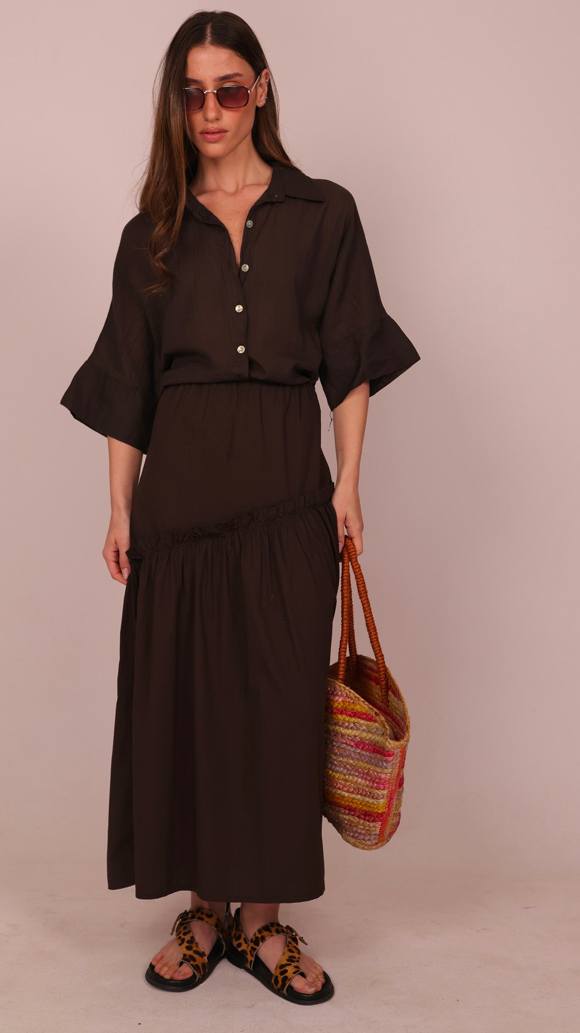 PLAIN DETAIL SKIRT MIDI