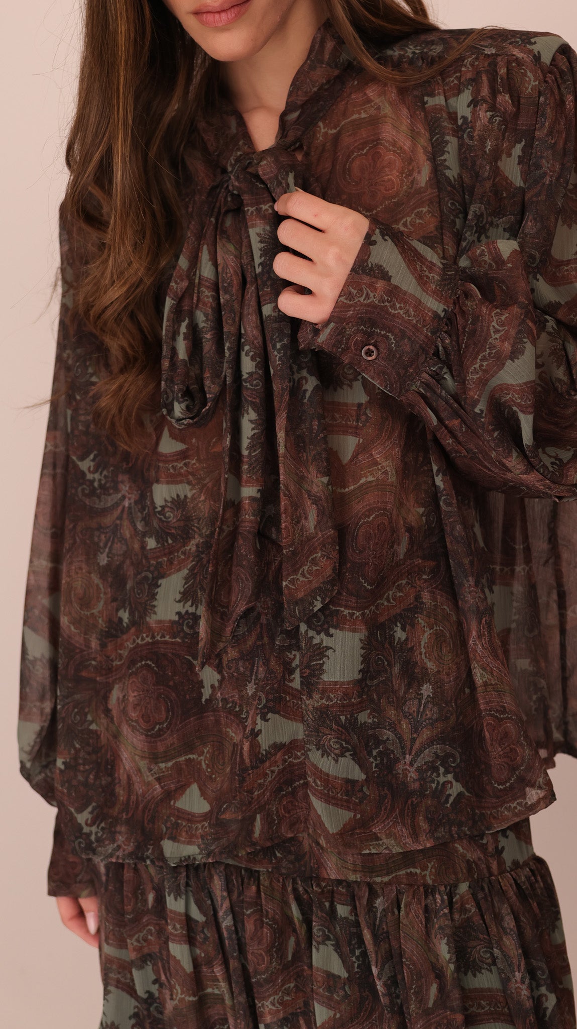 BLOUSE IMPRIMÉE NOUÉE