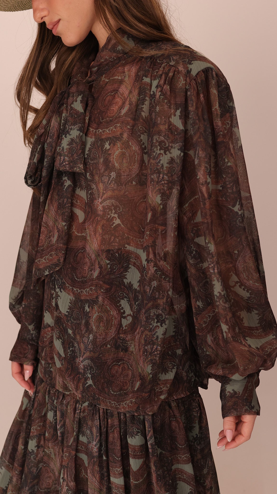 BLOUSE IMPRIMÉE NOUÉE
