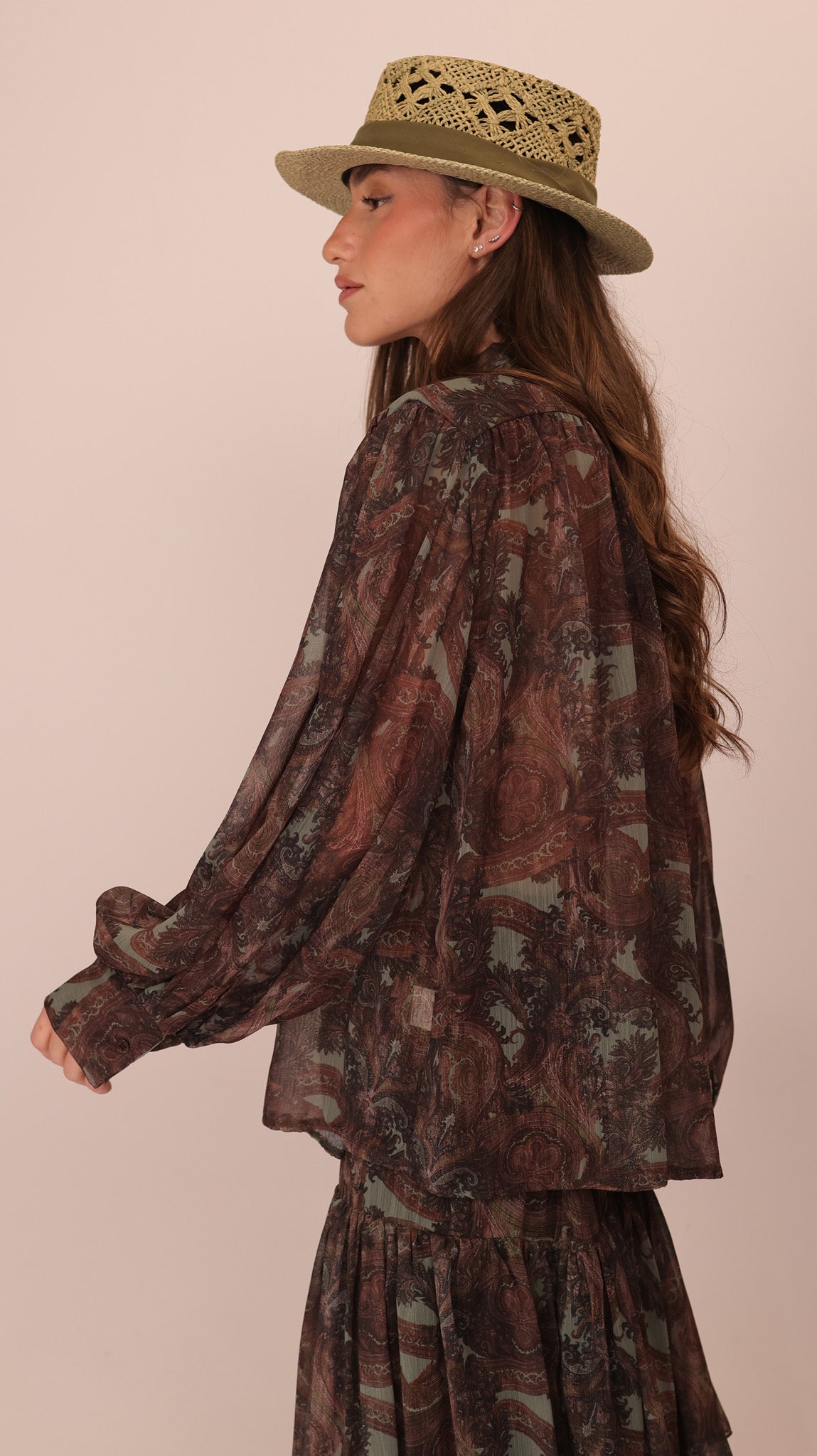 BLOUSE IMPRIMÉE NOUÉE
