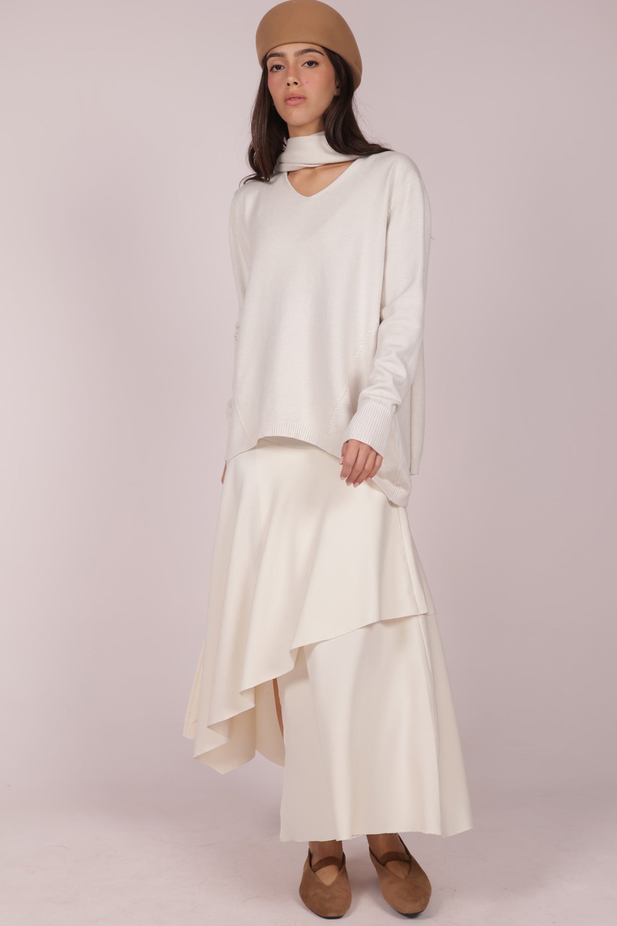 JUPE COUPE ASYMÉTRIQUE