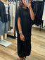 SATIN CAFTAN ROUND DRESS