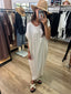 SATIN CAFTAN ROUND DRESS