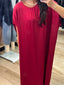 SATIN CAFTAN ROUND DRESS