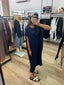 SATIN CAFTAN ROUND DRESS