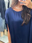 SATIN CAFTAN ROUND DRESS
