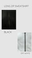 LONG ZIP SWEATSHIRT