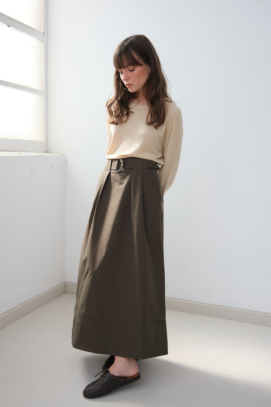 JUPE EN GABARDINE D'HIVER