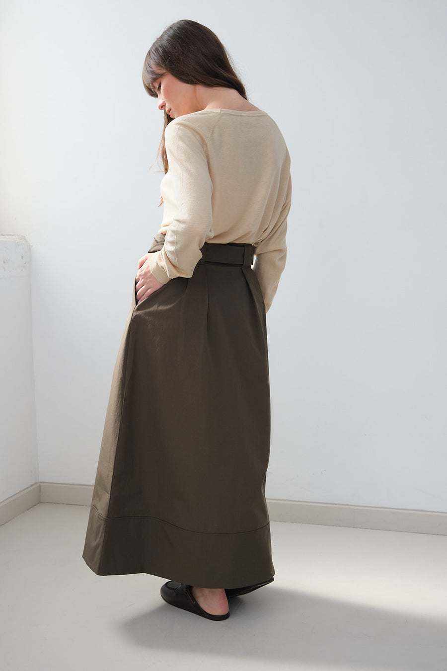 JUPE EN GABARDINE D'HIVER