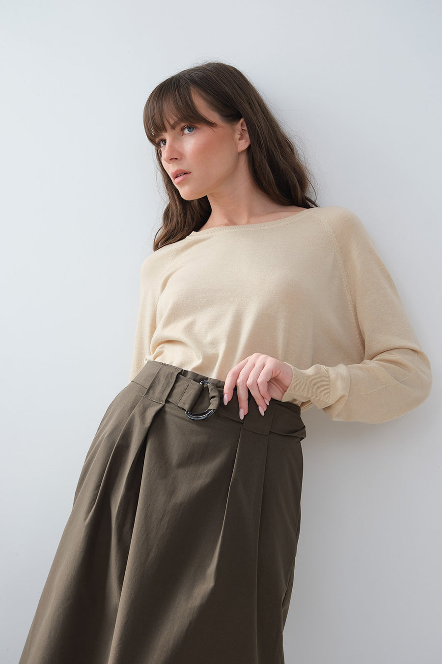 JUPE EN GABARDINE D'HIVER