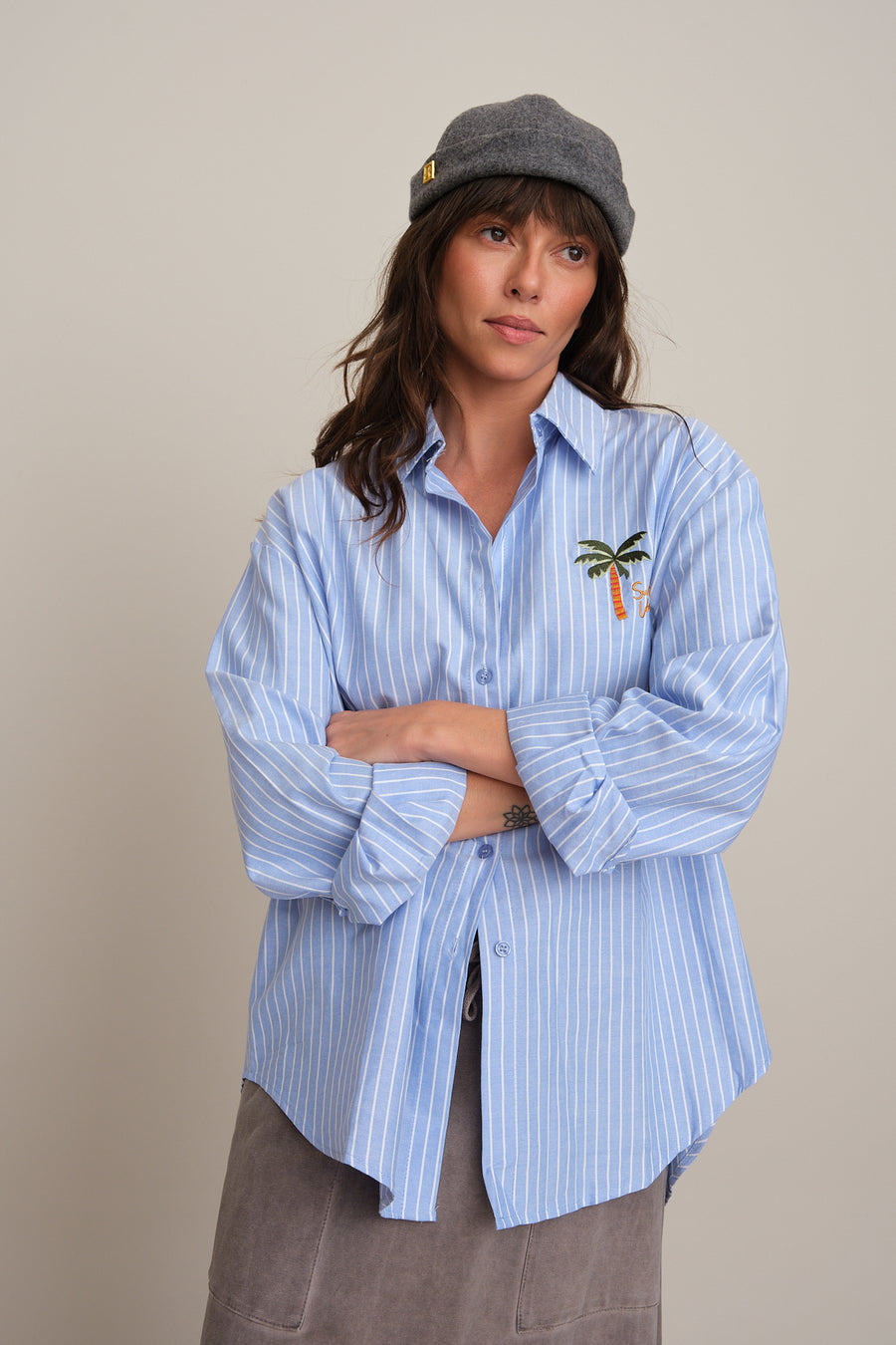 STRIPED VACAY SHIRT
